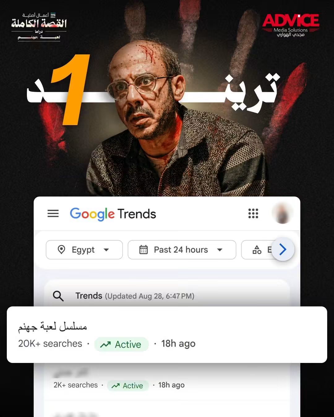 لعبة جهنم تريند أول في بحث جوجل